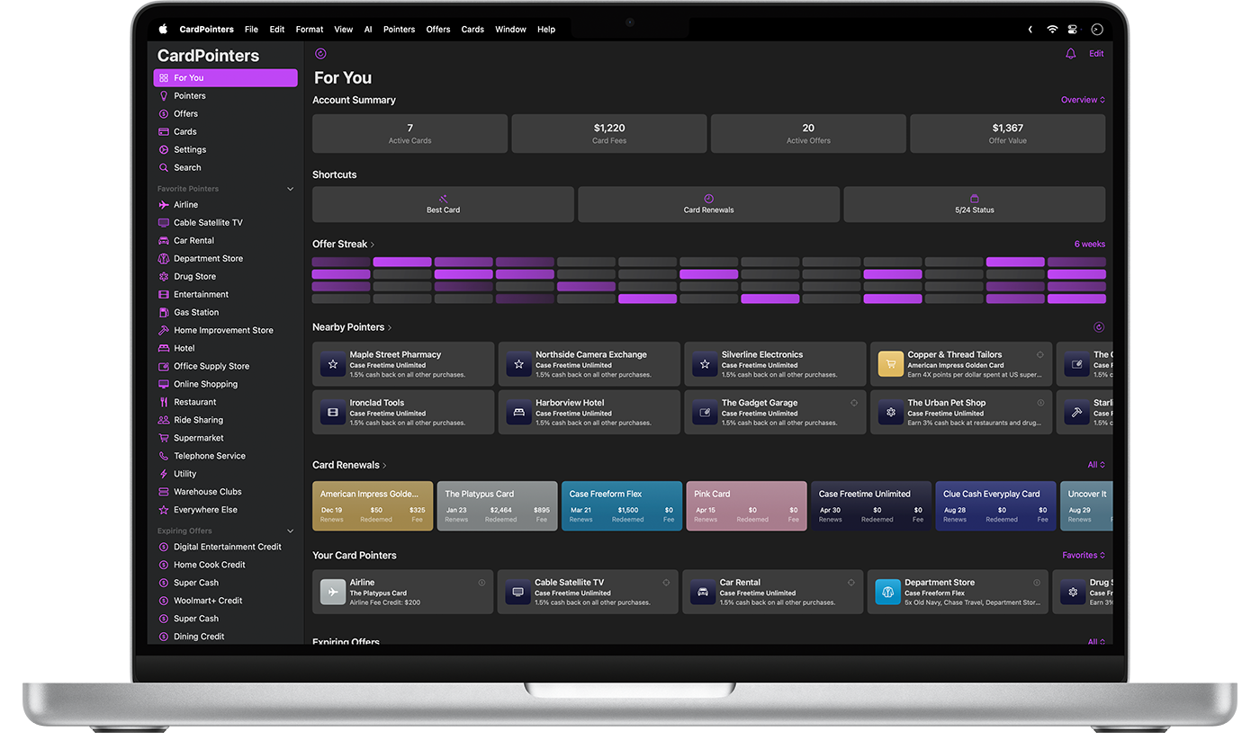 重新设计之前的 CardPointers 界面