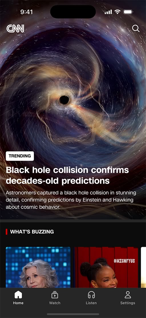 重新设计之前的 CNN App 界面