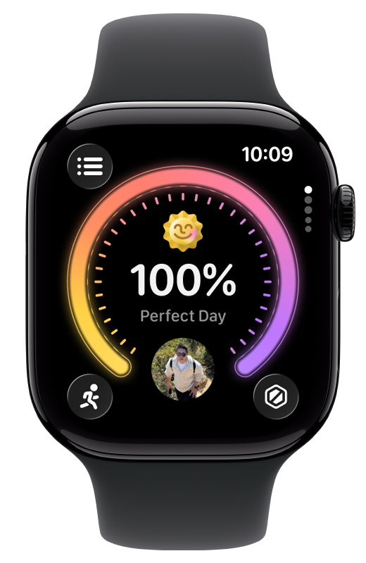 采用 Liquid Glass 的 Apple Watch 版“Grow - 你的健康贴心好伙伴”App