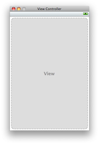 View controller editor window